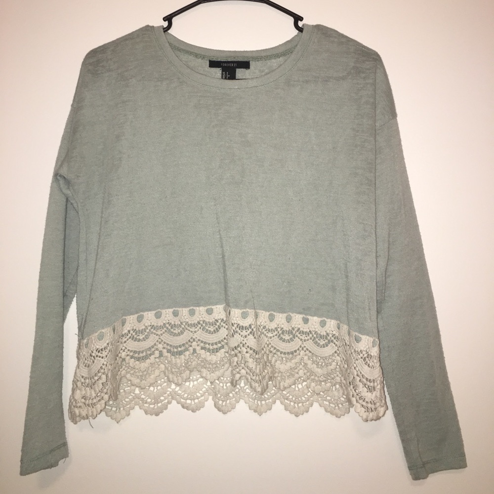 Lace crop top